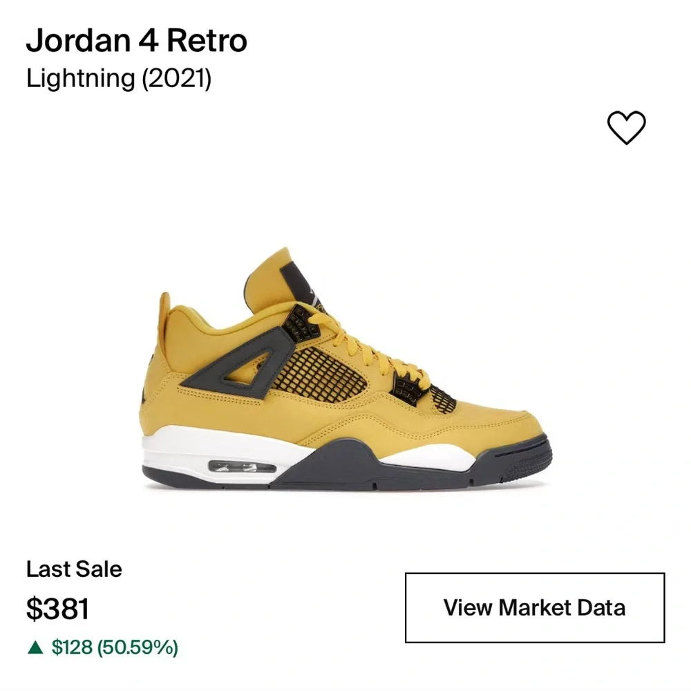 Jordan 4 Lightning